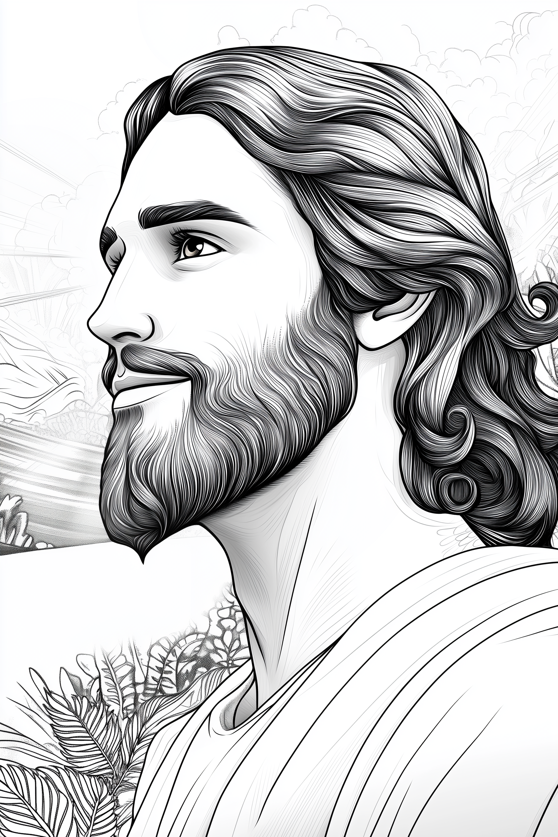 Malebog med Jesus "Velkommen til kristendommen"