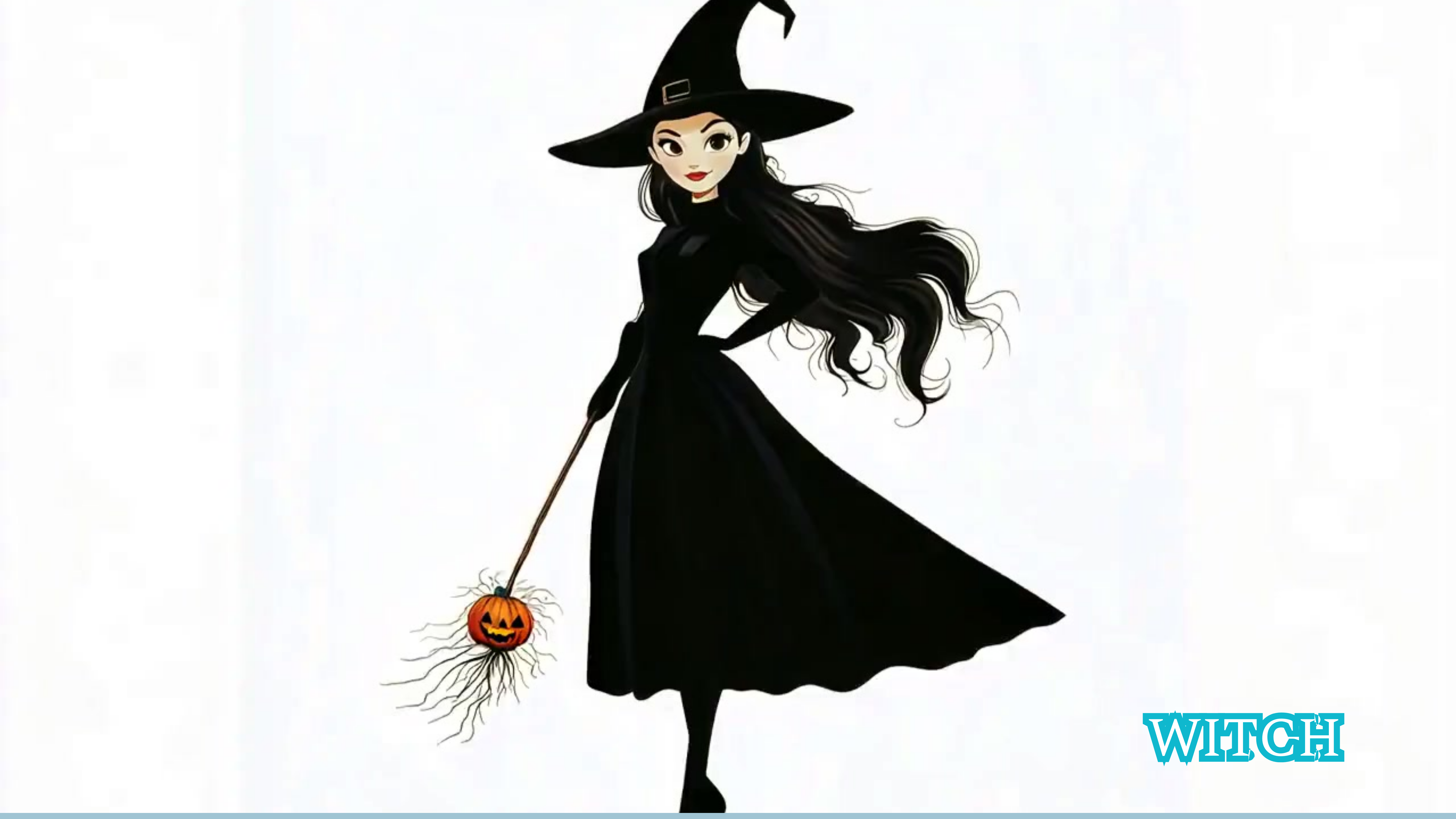 Halloween Party in the Haunted House witch