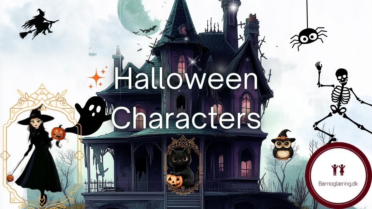 English for Kids Halloween Character Talking Flashcards