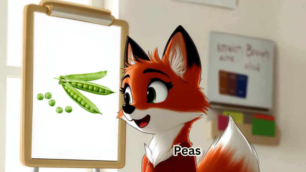 Learn Vegetables in English for Kids | Mr & Ms Fox Teach Easy ESL Words