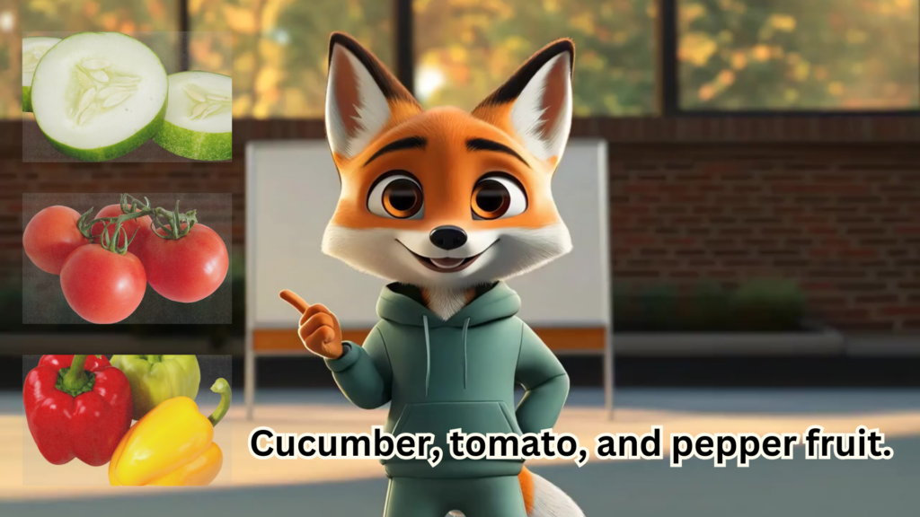 Learn Vegetables in English for Kids | Mr & Ms Fox Teach Easy ESL Words