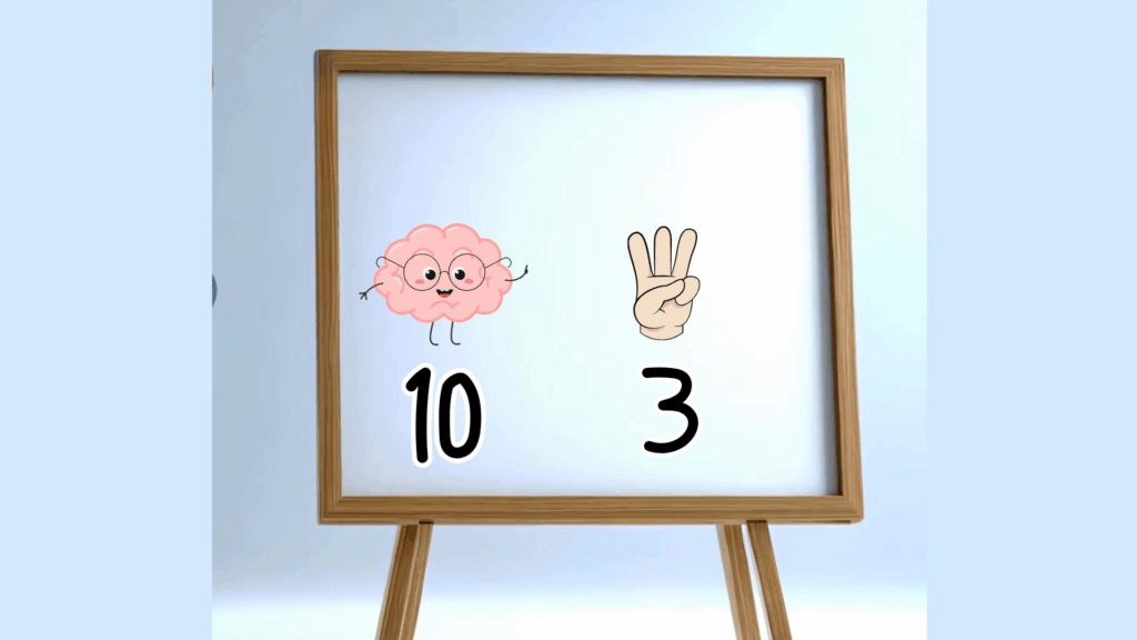 Lærer frø underviser i matematik. Matematik for indskolingen
