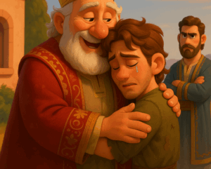 Den fortabte søn. Animation for børn. Det nye testamente for børn.