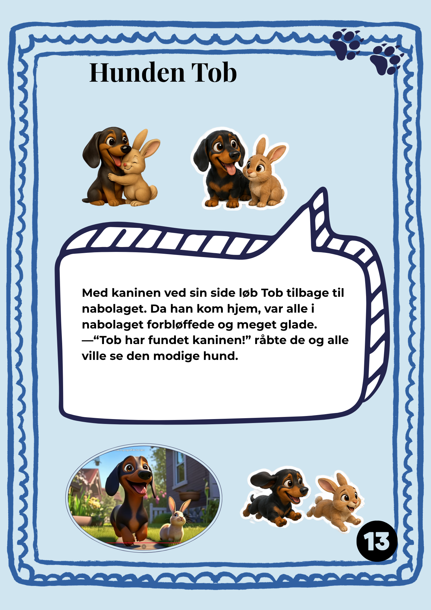 Hunden Tob og den forsvundne kanin, side 17
