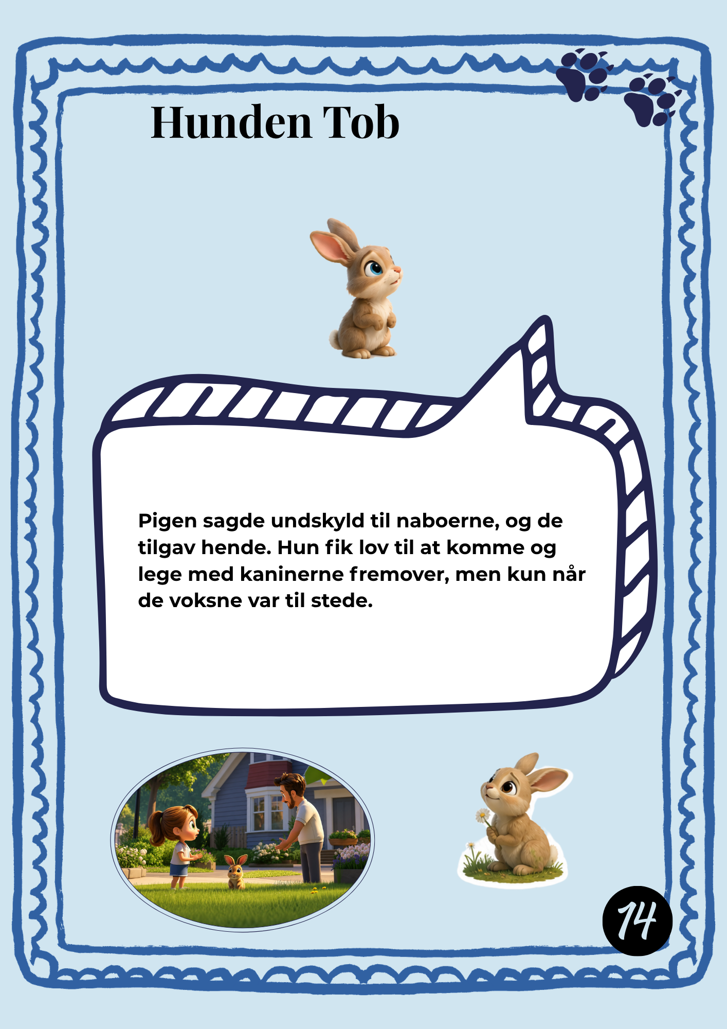 Hunden Tob og den forsvundne kanin, side 18