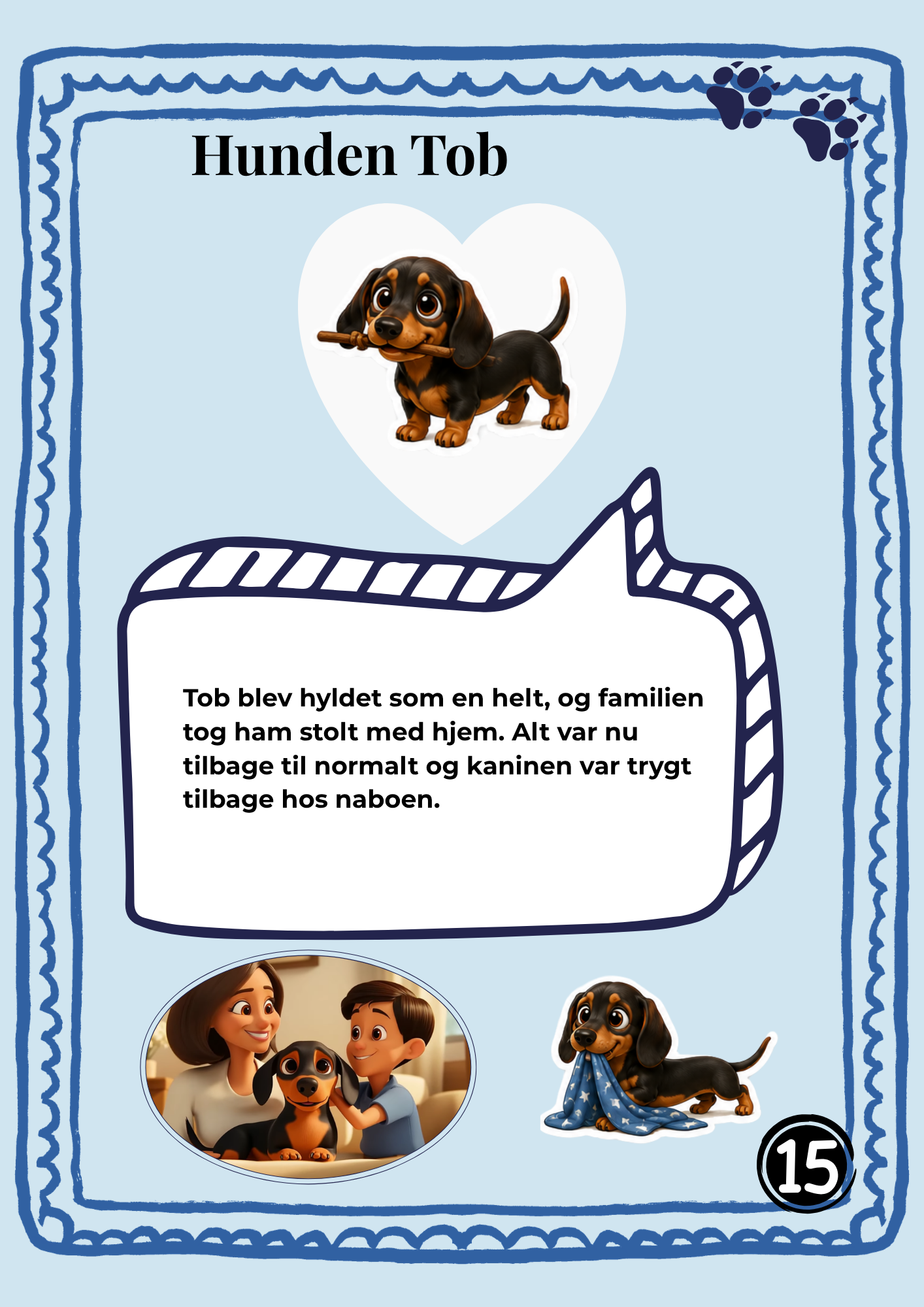 Hunden Tob og den forsvundne kanin, side 19