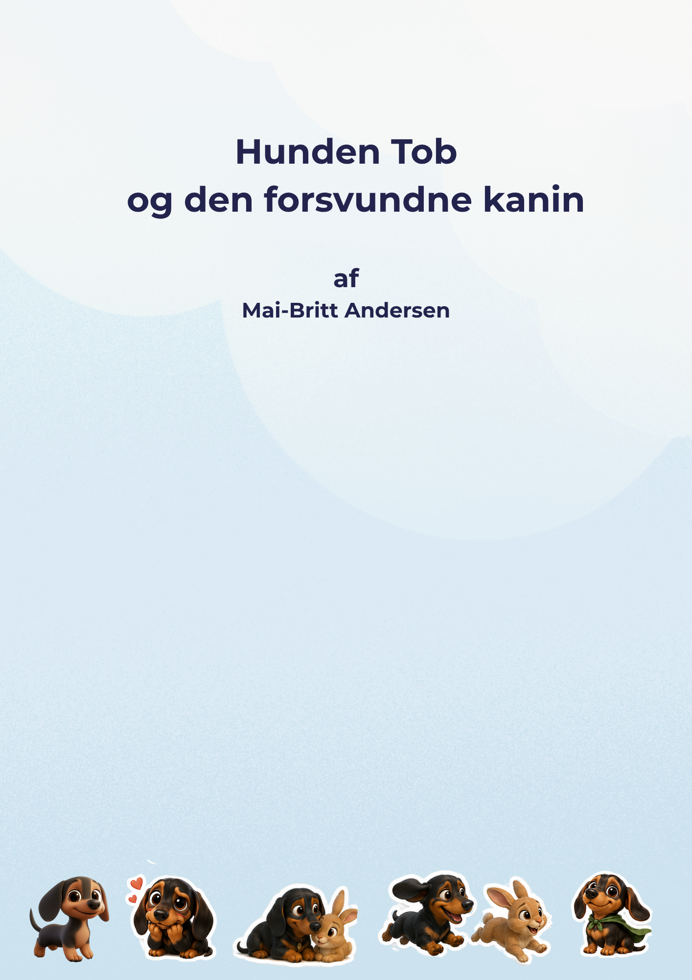Hunden Tob og den forsvundne kanin, titelside