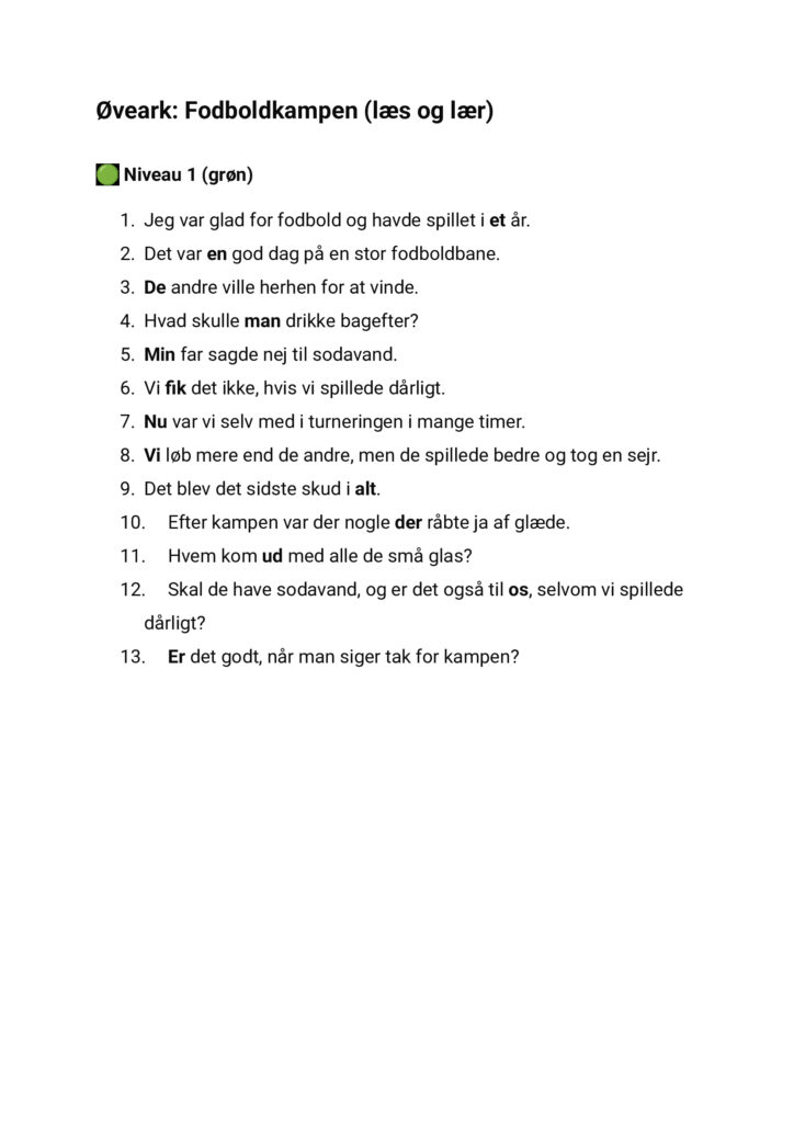 Diktat de 120 ord niveau 1