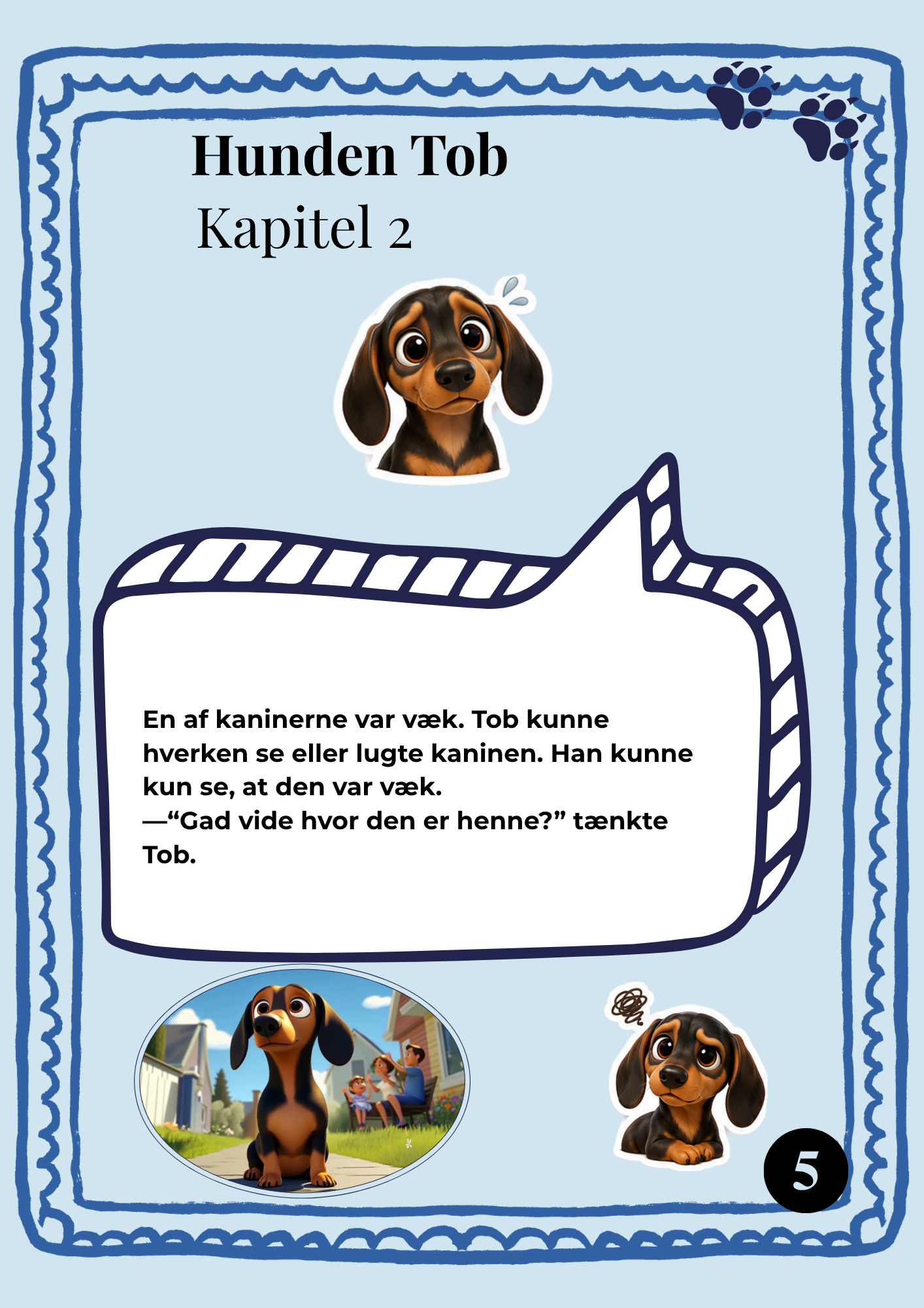 Hunden Tob og den forsvundne kanin, side 9