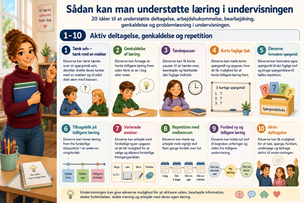 Sådan kan man understøtte læring i undervisningen
