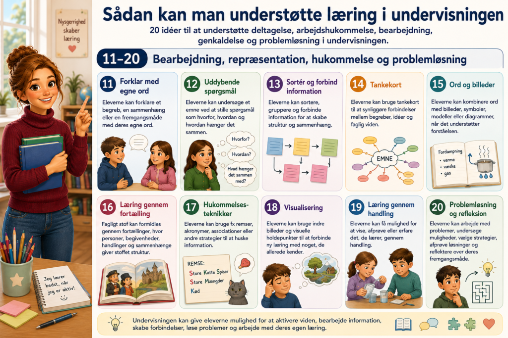 Sådan kan man understøtte læring i undervisningen