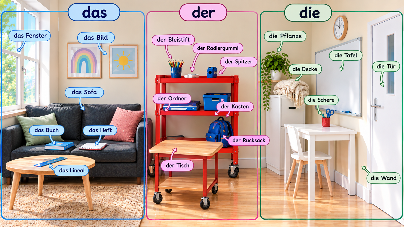 Ting i klassen med tyske artikler
